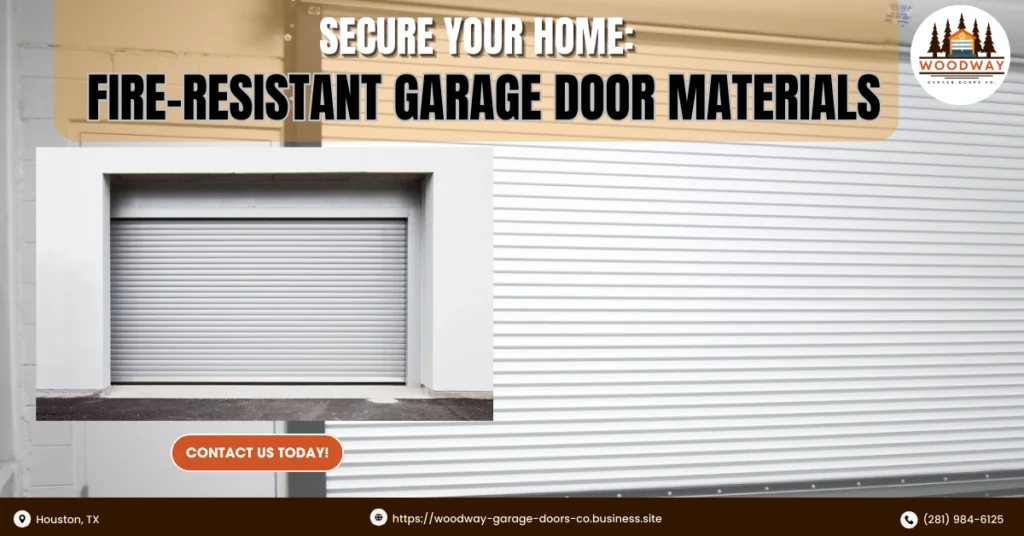 Secure Your Home: Fire-Resistant Garage Door Materials 1 Woodway Garage Doors Co 1