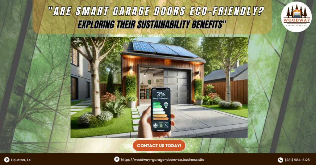 Are Smart Garage Doors Eco-Friendly? Exploring Their Sustainability Benefits 1 Woodway Garage Doors Co 1