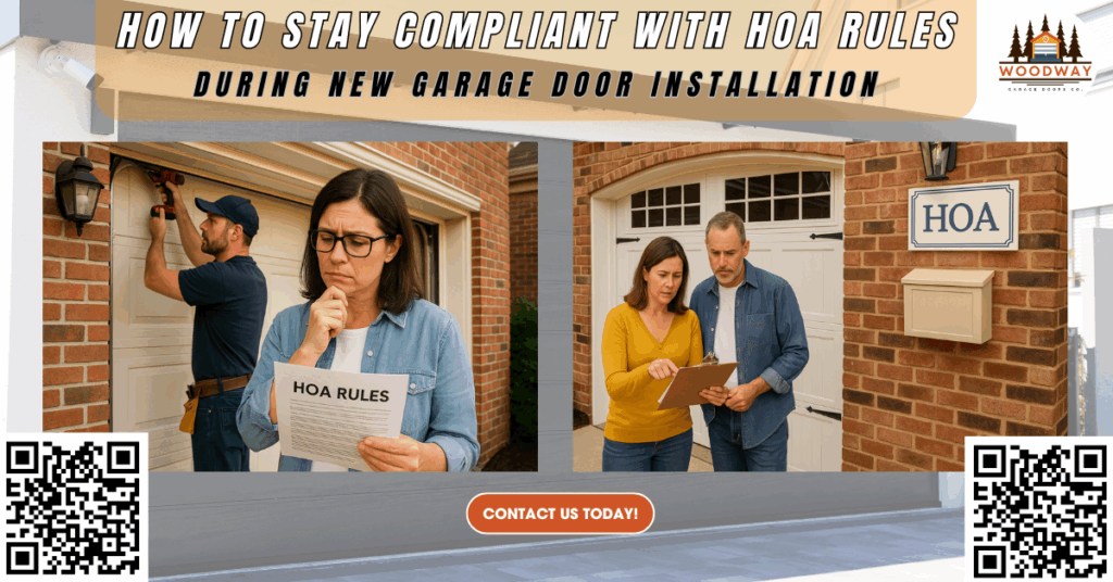 How to Stay Compliant with HOA Rules During New Garage Door Installation - Woodway Garage Doors Co.