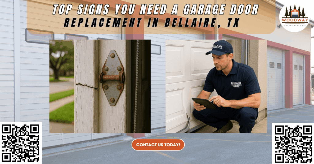 Top Signs You Need a Garage Door Replacement in Bellaire, TX - Woodway Garage Doors Co.