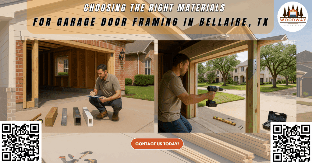 Choosing the Right Materials for Garage Door Framing in Bellaire, TX - Woodway Garage Doors Co.