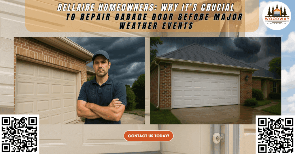 Bellaire Homeowners: Why It’s Crucial to Repair Garage Door Before Major Weather Events - Woodway Garage Doors Co.